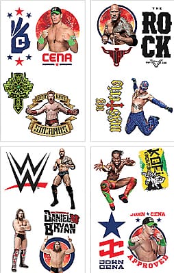 WWE Vending Stickers and Tattoos