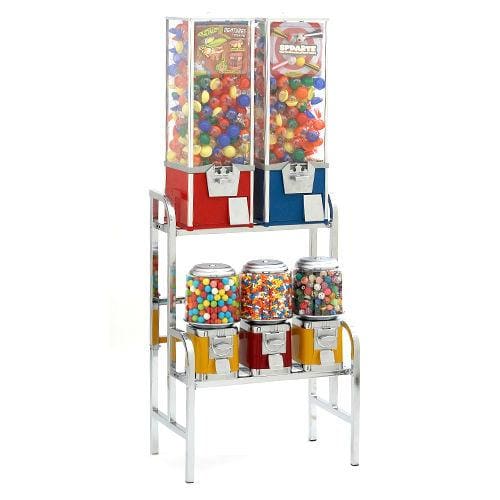 2 Toy Capsule & 3 Classic Machines Combo Rack - Gumball Machine Warehouse