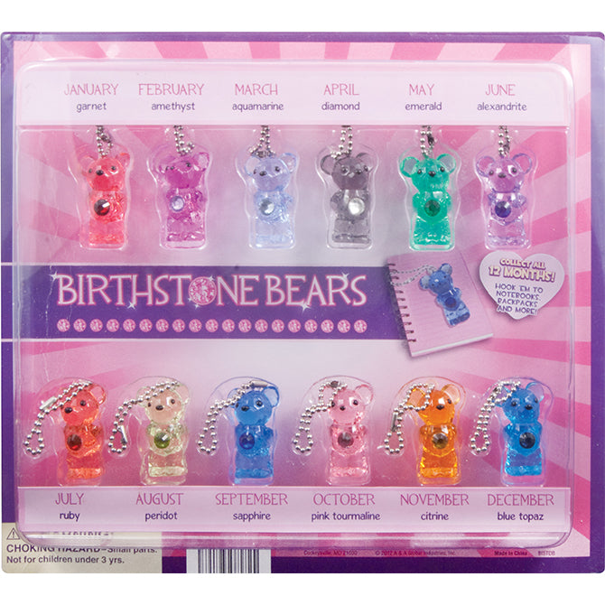BIRTHSTONE Bears in 1 inch Toy Capsules