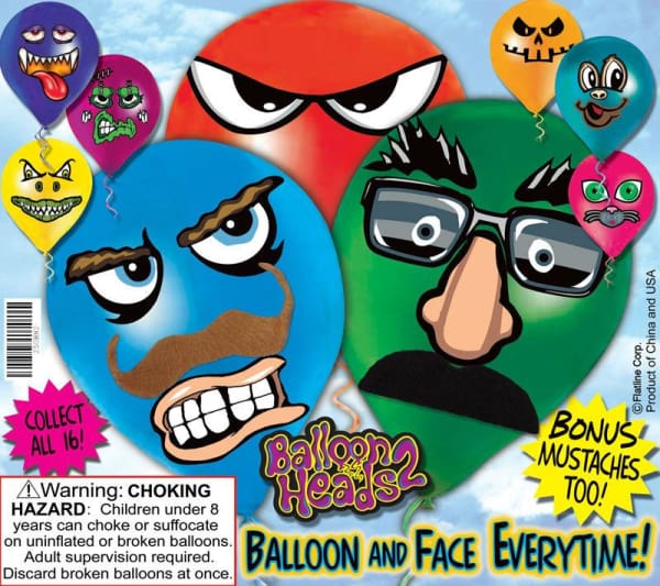 Balloon Heads 2 Vending Toys In Capsules - Gumball Machine Warehouse