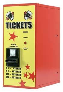 Bill To Ticket Dispenser - Rear Load - Gumball Machine Warehouse