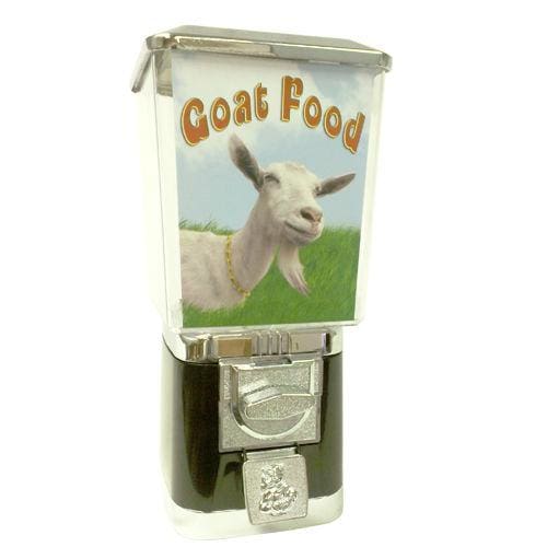 Coin Operated Goat Food Dispenser - Gumball Machine Warehouse