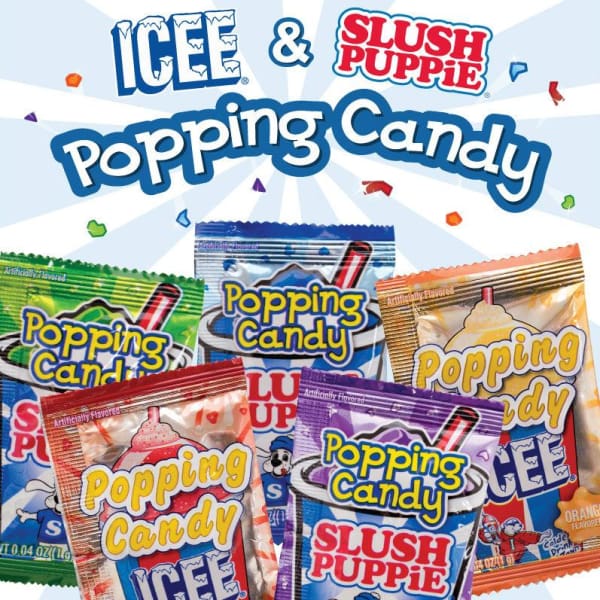 Icee-Slush Puppie Popping Candy In 1 Inch Toy Capsules - Gumball Machine Warehouse