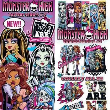 Monster High Vending Tattoos #2 - Gumball Machine Warehouse