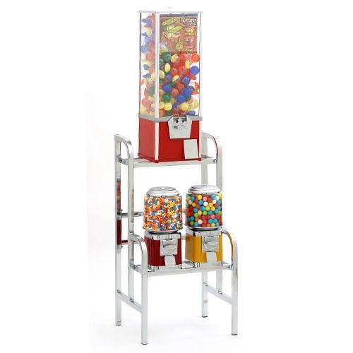 1 Toy Capsule Machine & 2 Classic Machines Combo Rack - Gumball Machine Warehouse