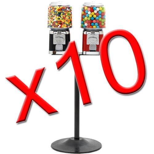 10 Double Classic Gumball Machines - Gumball Machine Warehouse