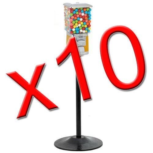 10 Supreme Gumball / Candy Machines W/ Stands - Gumball Machine Warehouse