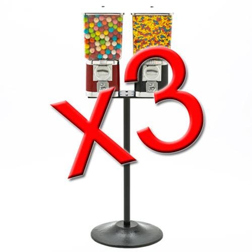 3 Double Supreme Gumball Machines - Gumball Machine Warehouse