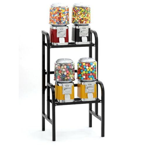 4-Unit Gumball & Bulk Candy Vending Rack - Gumball Machine Warehouse