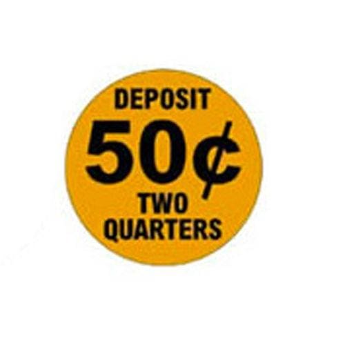 50 Cent Price Decal (Set Of 4) - Gumball Machine Warehouse
