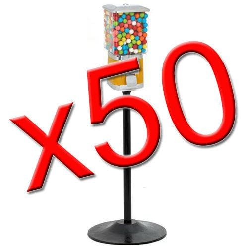 50 Supreme Gumball / Candy Machines W/ Stands - Gumball Machine Warehouse