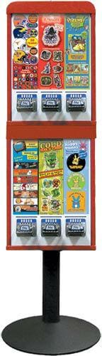 6 Column Sticker Machine - Gumball Machine Warehouse