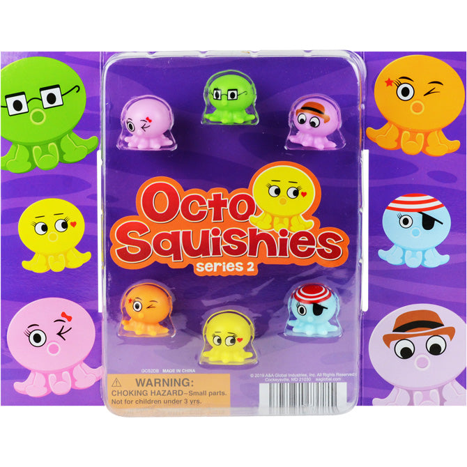 Octo Squishies in 2 inch Toy Capsules