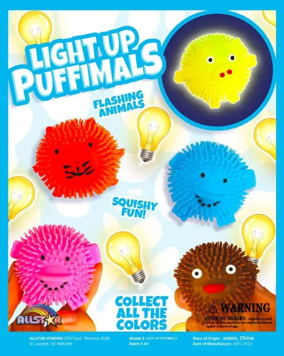Flashing Puffer Balls #2 in 2 inch Toy Capsules