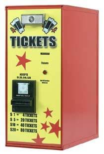 Bill To Ticket Dispenser - Front Load - Gumball Machine Warehouse