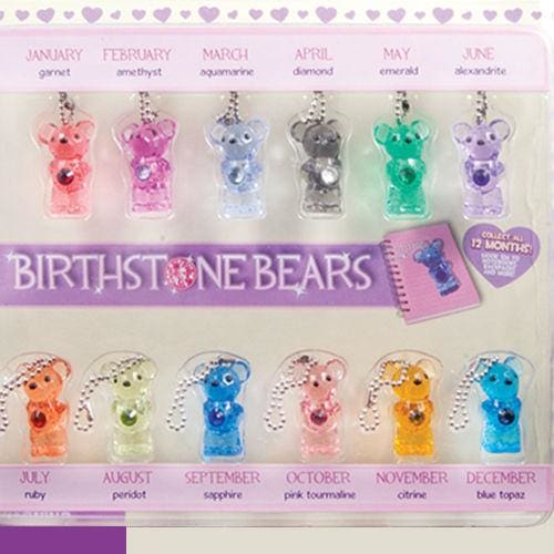 Birthstone Bears In 2 Inch Capsules - Gumball Machine Warehouse