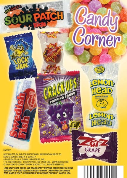 Candy Corner In 1 Inch Toy Capsules - Gumball Machine Warehouse