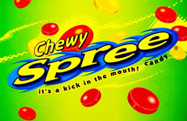 Chewy Spree Candy Machine Label - Gumball Machine Warehouse