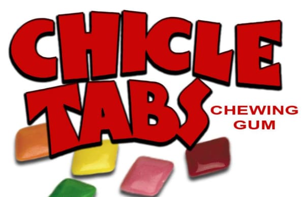 Chicle Tabs Vending Machine Label - Gumball Machine Warehouse