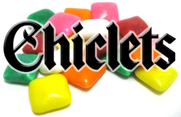 Chiclets Vending Machine Label - Gumball Machine Warehouse