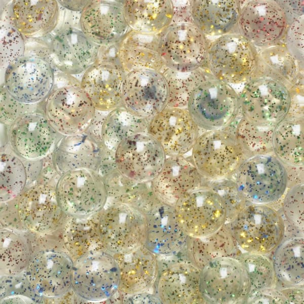 Colored Sparkle Bouncy Balls - Gumball Machine Warehouse