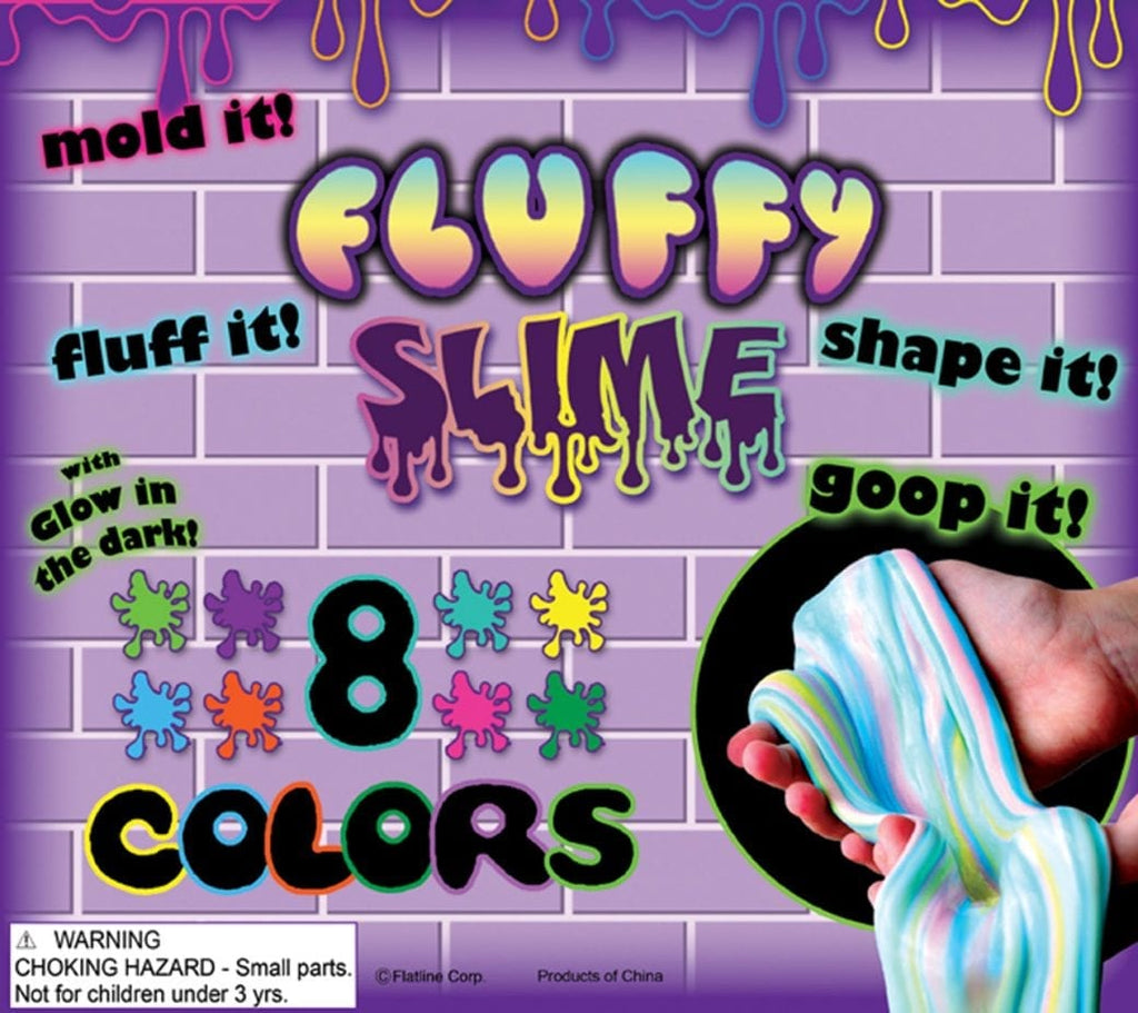 Colorful Fluffy Slime in 2" Capsules