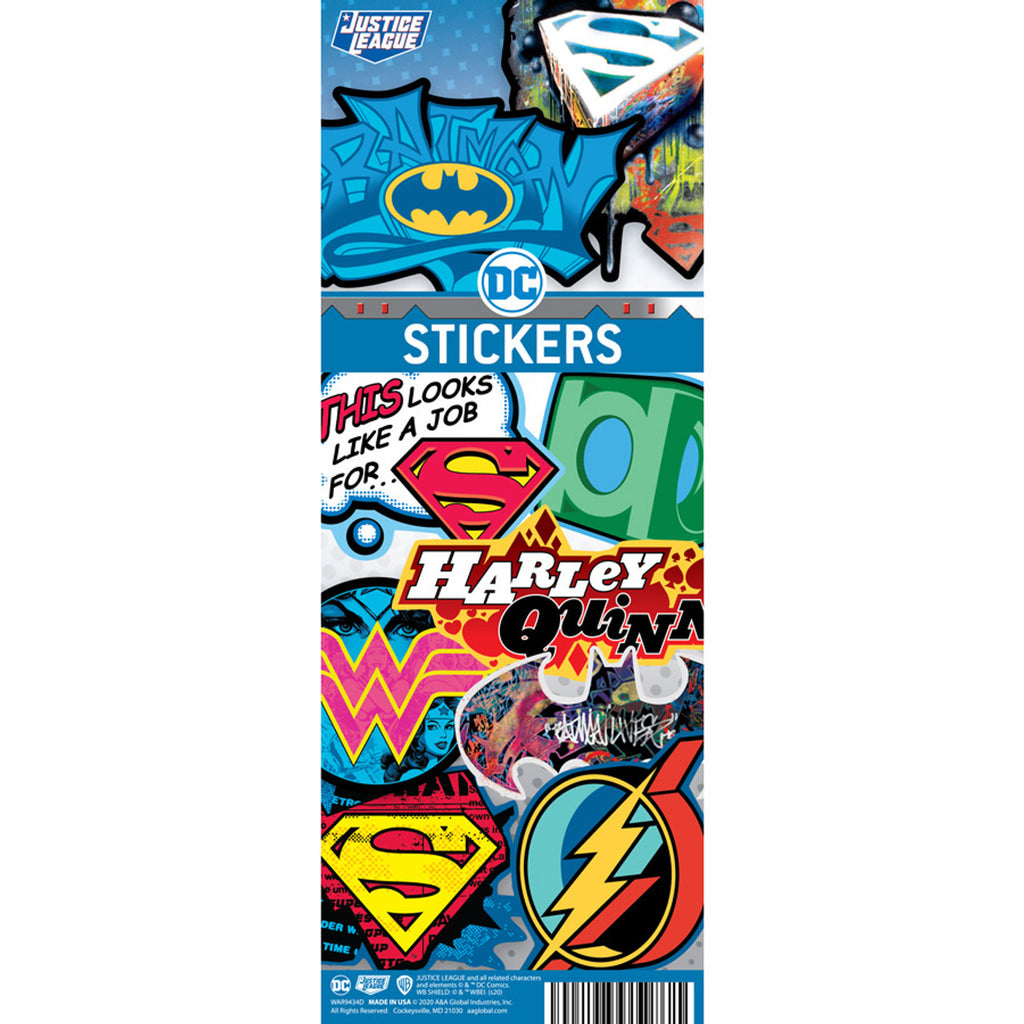 DC Comic Logo Stickers