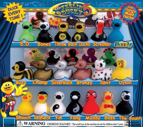 Ducks 5 Vending Toys In Capsules ($1 Vend) - Gumball Machine Warehouse