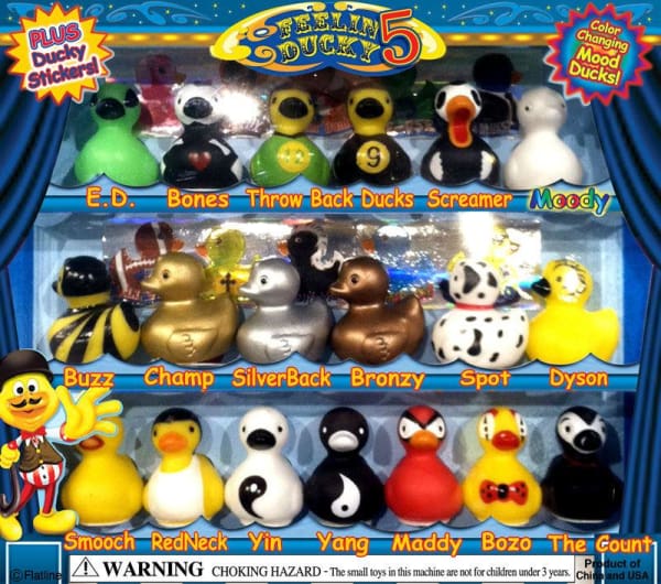 Ducks 5 Vending Toys In Capsules - Gumball Machine Warehouse