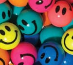 Happy Only Faces Bouncy Balls 27Mm - Gumball Machine Warehouse