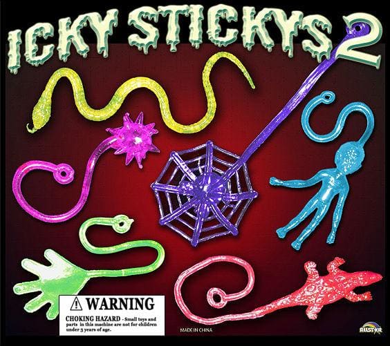 Icky Sticky 2 Vending Toys In 2 Inch Toy Capsules - Gumball Machine Warehouse