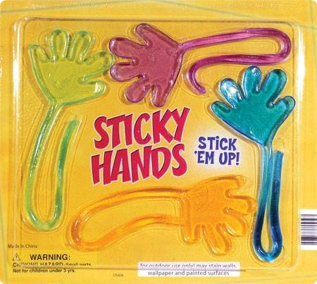Sticky Hamd Large Sticky Hands Toys In 2 Inch Toy Capsules - Gumball Machine Warehouse