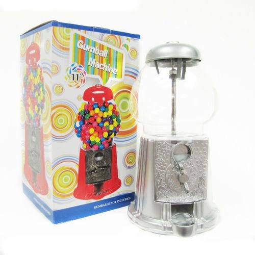 Medium Silver Antique Gumball Machine - Gumball Machine Warehouse