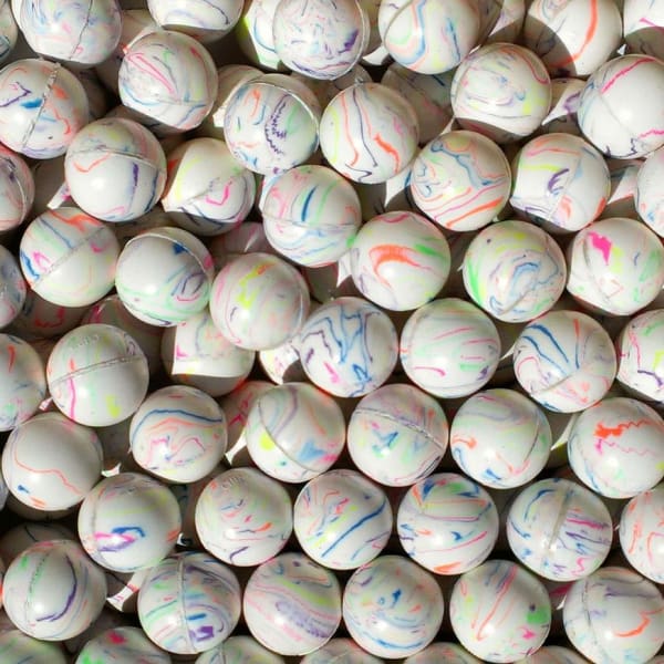 Multicolored Squiggle Bouncy Balls - Gumball Machine Warehouse