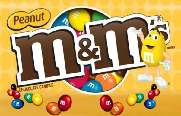 Peanut M & Ms Candy Machine Label - Gumball Machine Warehouse