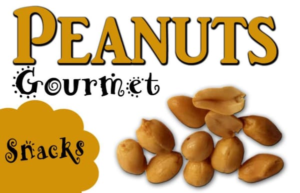 Peanuts Vending Machine Label - Gumball Machine Warehouse