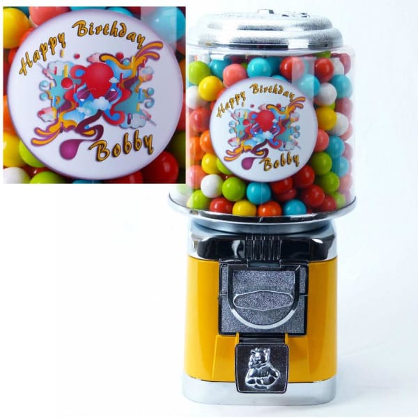 Personalized Birthday Gumball Machine - Gumball Machine Warehouse