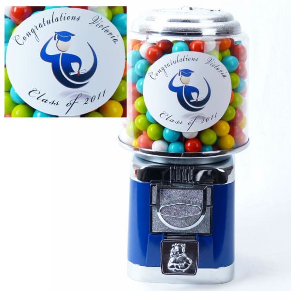 Personalized Graduation Gumball Machine - Gumball Machine Warehouse