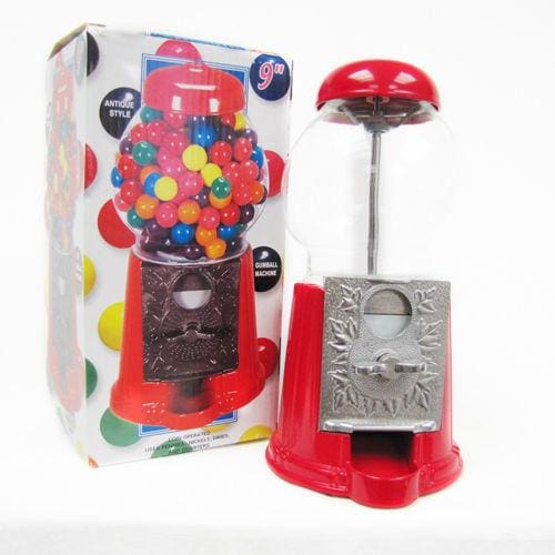 Small Red Antique Gumball Machine