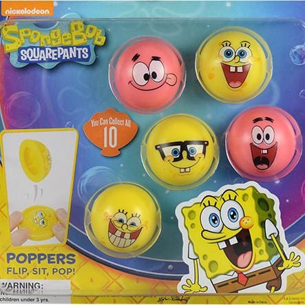 Spongebob Squarepants Poppers In 2 Inch Capsules - Gumball Machine Warehouse