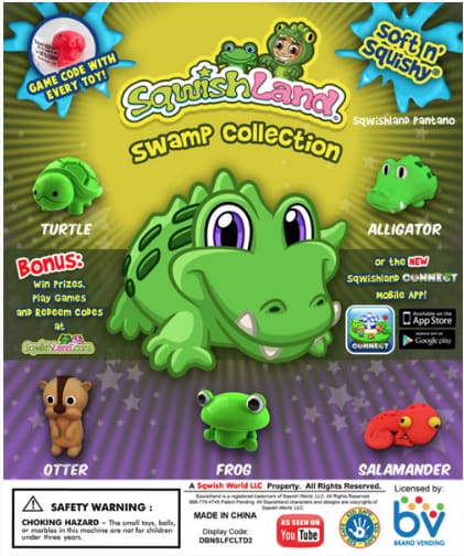 Sqwishland Swamp 1 Inch Toy Capsules - Gumball Machine Warehouse