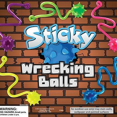 Sticky Wrecking Balls In 2 Inch Toy Capsules - Gumball Machine Warehouse